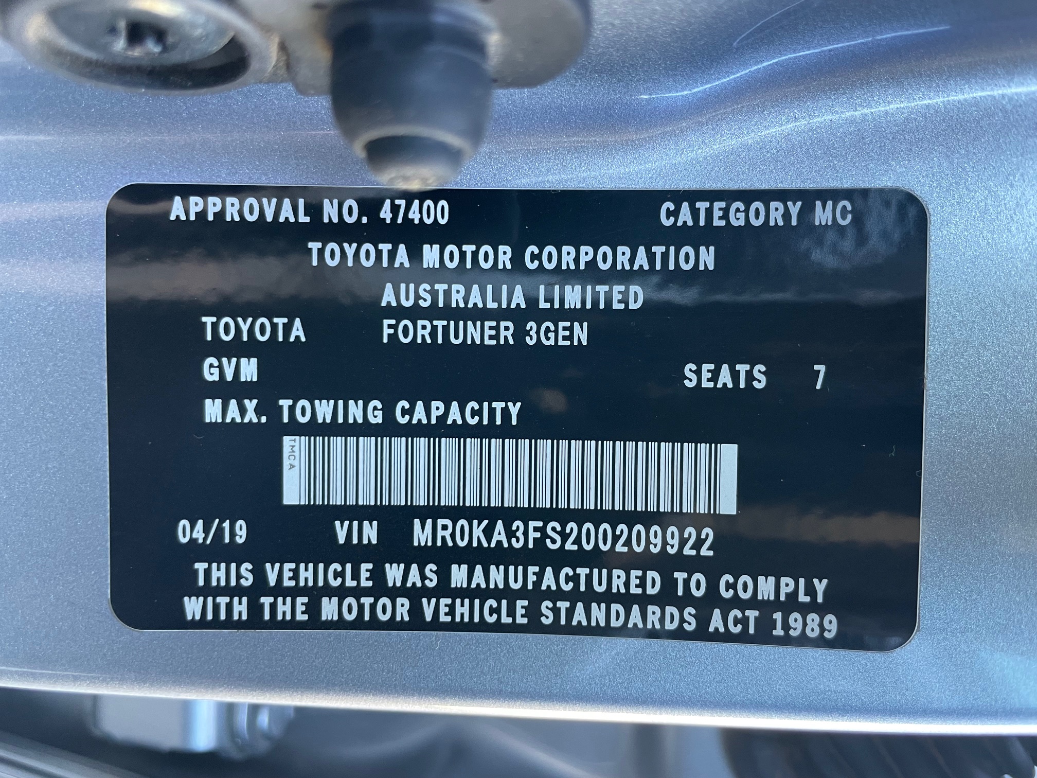 2019 Toyota Fortuner GXL - Image 24