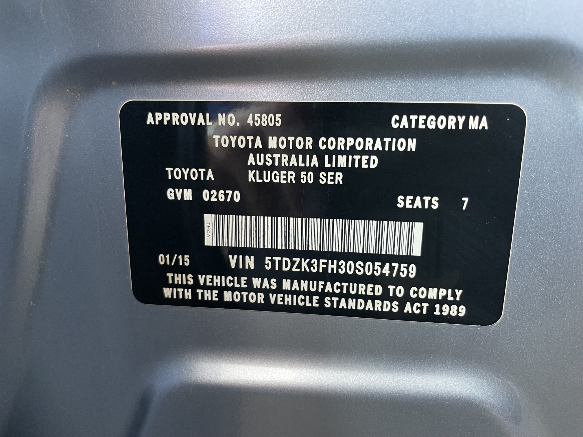 2015 Toyota Kluger GX 7 Seater - Image 20